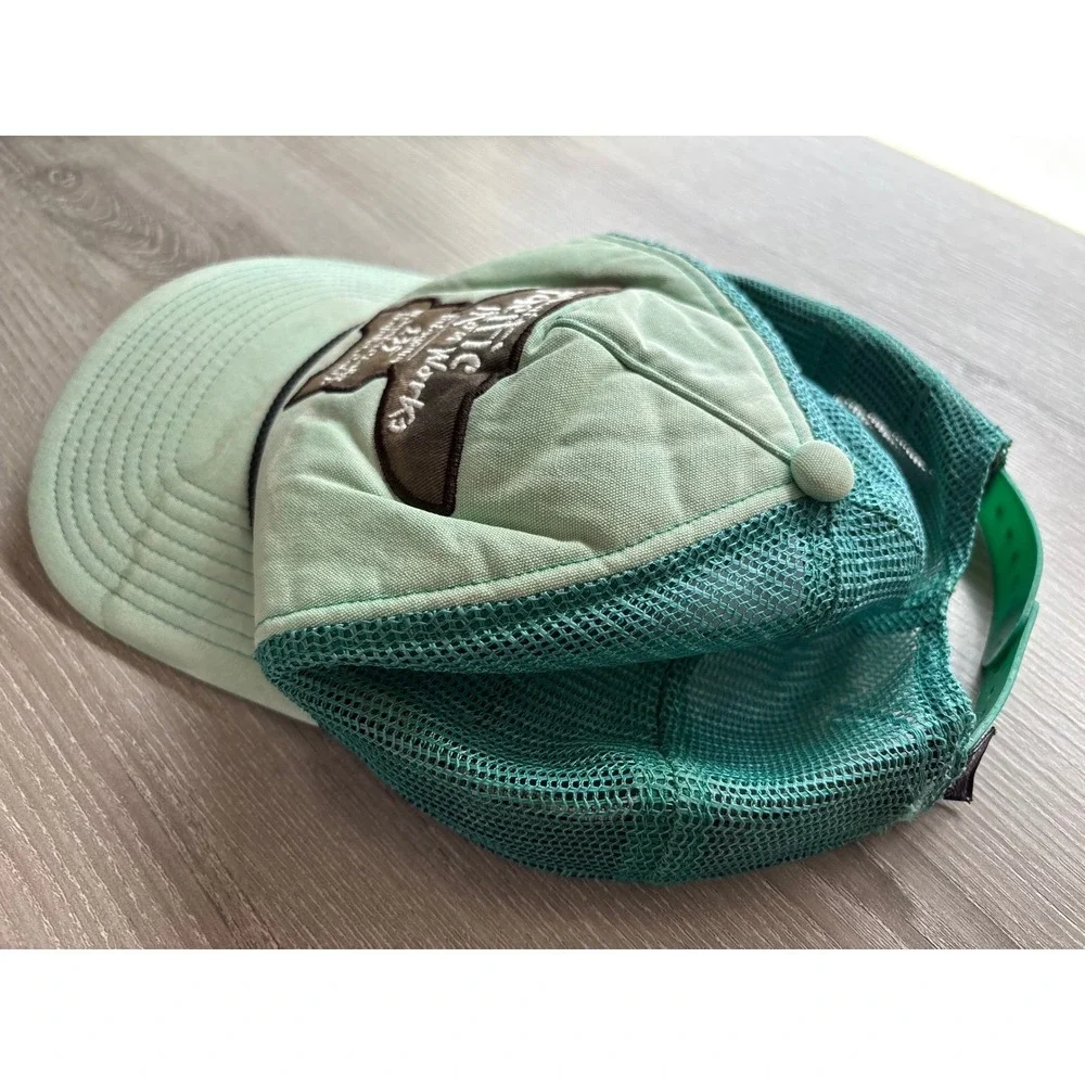 Patagonia Great Pacific Iron Works Trucker Hat Mens‎ Green Anvil Patch Snapback